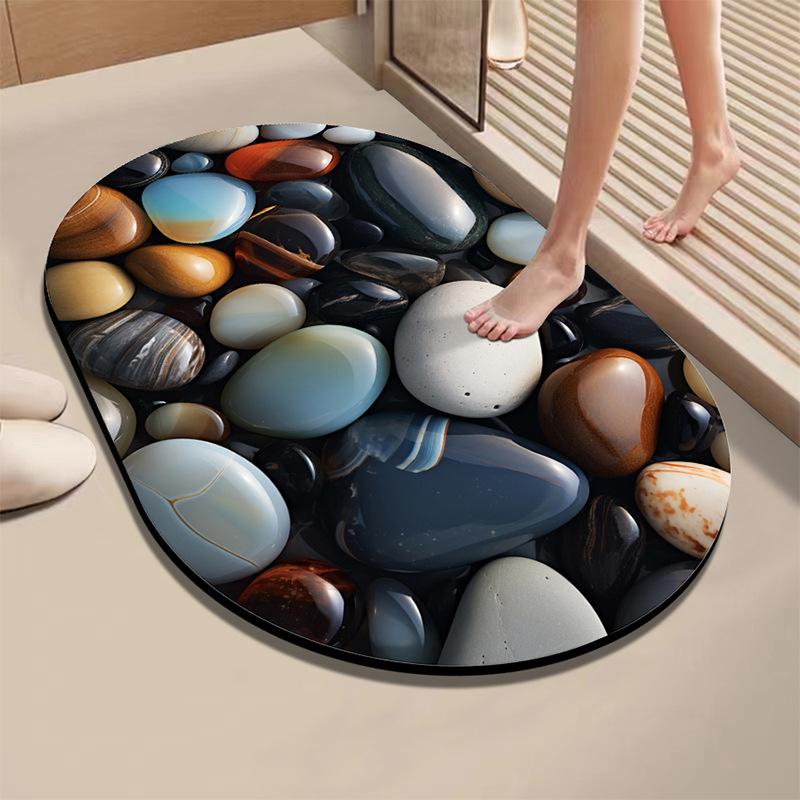 40x60cm Diatom Mud Quick-Dry Absorbent Non-Slip Bathroom Floor Mat