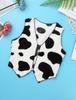 Unisex Kids Boys Girls Fancy Dress-up Flannel Sleeveless Printed Cosplay Theme Party Vest Waistcoat