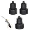 3 Pack Hose Adapter for Drip Irrigation Tubing Locking Technology Reusable