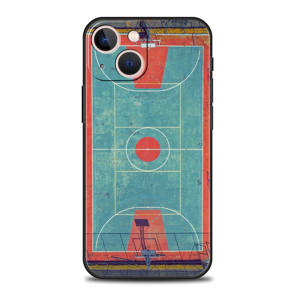 Basketball Court Phone Case For iPhone Samsung Galaxy Redmi Xiaomi Oppo OnePlus Note S A 7 8 9 10 11 12 13 14 20 21 22 23 53 54 Pro Max Plus Ultra