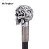 Weißer Harzblumen-Totenkopf-Kopf Gehstöcke Mode-Stock Dekorativer Stock Halloween für Cosplay-Partys, für Cosplay & Party 93cm