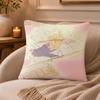 Creative animal art paintings Cushion Cover Anti-dustmite Pillowcase Invisible zipper silky short plush Sofa cushion cover