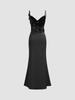 Elegantes Satin-Rüschen-Slipkleid - Rückenfreies Sommer-Abendkleid 2025