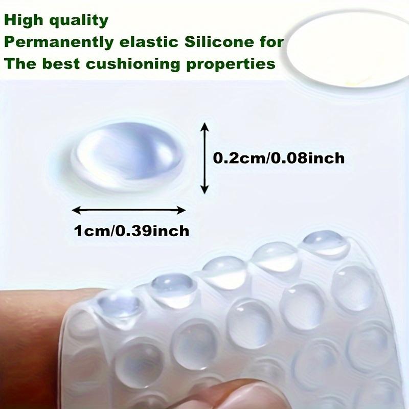 100/200 Pezzi Pastiglie in Silicone Autoadesive, Protezioni Trasparenti Antigraffio per Mobili, Ammortizzatore Antiscivolo per Ante di Armadio