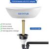 Freestanding Tub Drain Rough-in Kit, Island Bath Tub Drain Kit with PVC Plastic Adapter and Brass Tail Pipes, Compatible with Freestanding Bathtub,