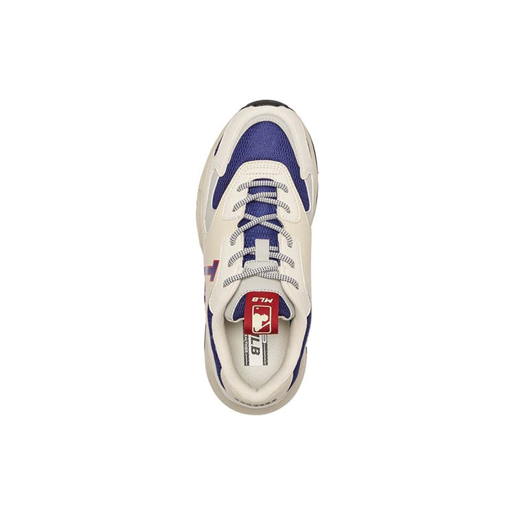MLB Sneakers Chunky Unisex con Patchwork in Ecopelle, Suola Antiscivolo e Resistente all'Abrasione, Modello Basso 3ASHC311N-07INS