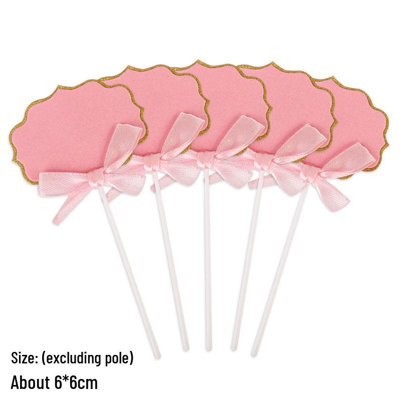 50-Piece Blank Insert Cards for Cake Decorations and Celebrations