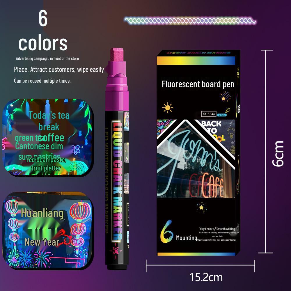 Erasable Fluorescent Glass & Blackboard Pen for LED Signs