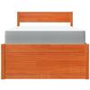 Cadre de lit avec matelas - Maison Exclusive - Bois massif pin - Tiroirs intégrés - 100 x 200 cm