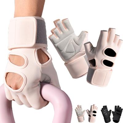 1 Pair Weight Lifting Gloves Workout Gloves With Wrist Support Exercise Weightlifting Training Pull-Ups Breathable And Snug Fit