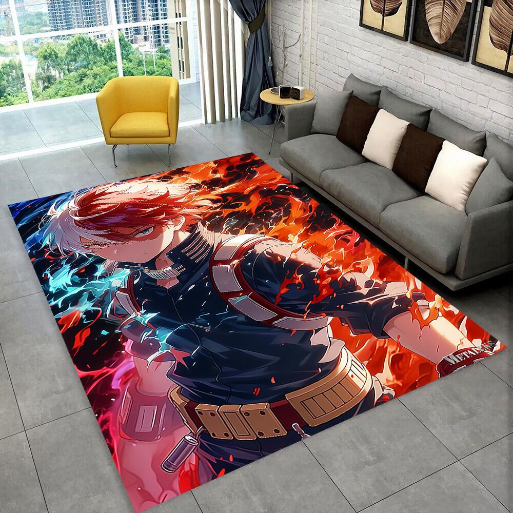 3D Cartoon My Hero Academia Deku Bakugou  Anime Carpet Rug for Living Room Bedroom Home Sofa Decoration,kids Non-slip Floor Mat