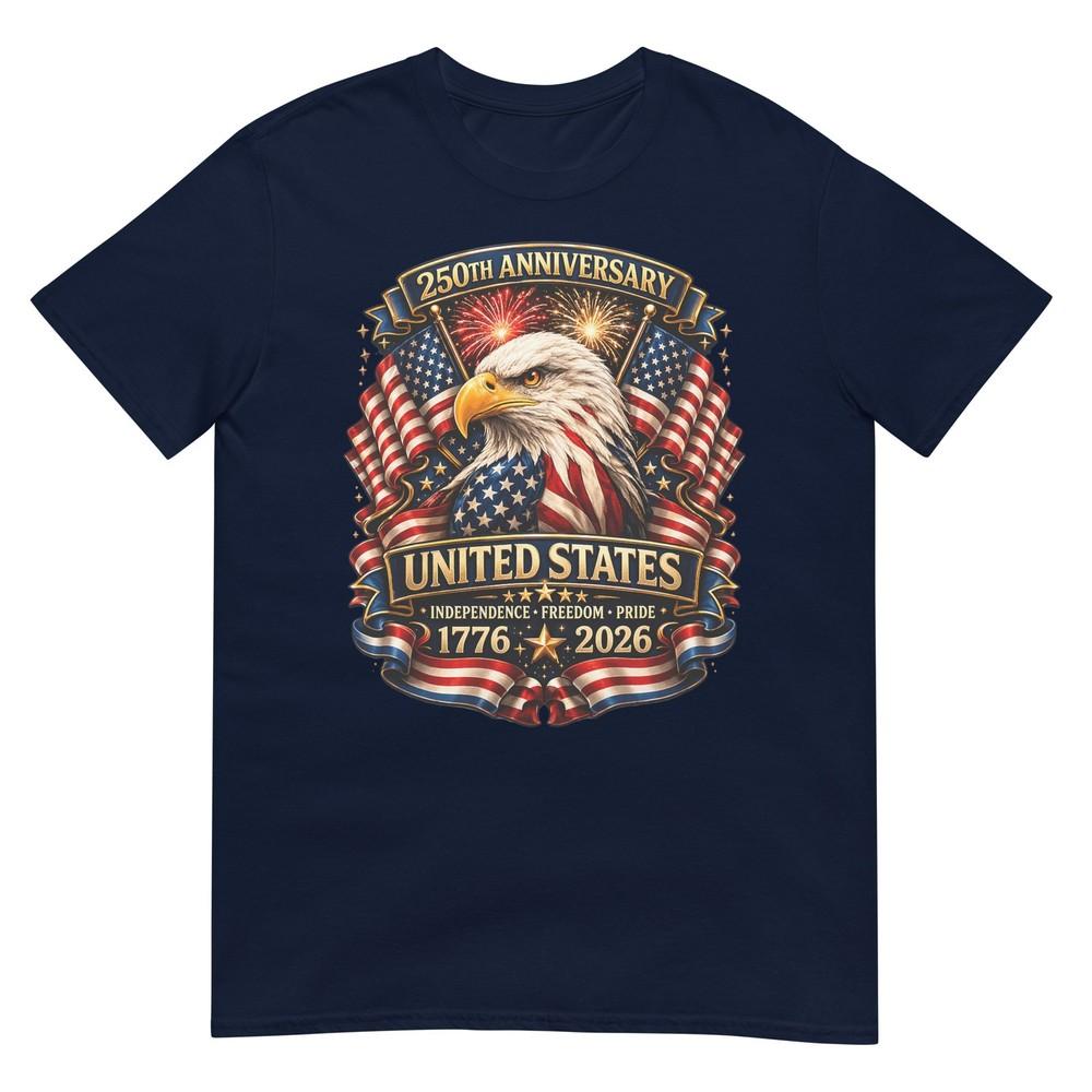 250 Anniversary Usa Patriotic Eagle 250th 4th Of July 2026 Tshirt S