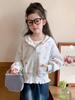 2025 Girls' Floral Hooded Cardigan - Spring/Autumn Sweatshirt for Kids