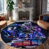 1pc Transformers2 Print Round Carpet Chair Round Carpet Suitable for Bedroom Living Room Home Decorative Carpet