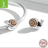 Ziyun Original Niedliche Schnecke Herr. DIY S925 Silber Perlenarmband SCC2064