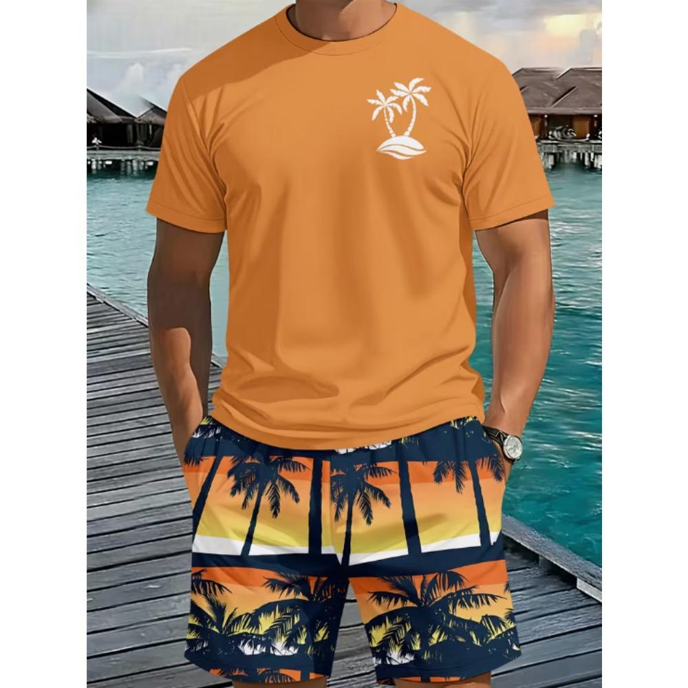 3D Digital Printed T-Shirt Teen Men s Short Sleeve Suit Versatile and Breathable S