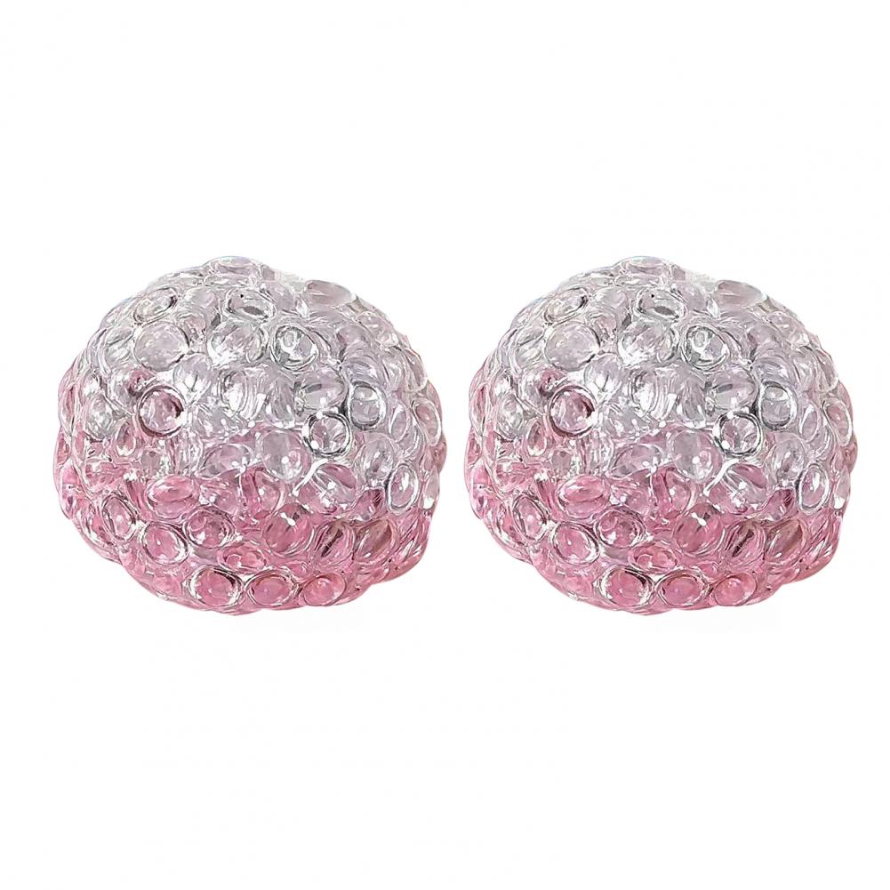 Stress Tpr Ball Stress Easing Balls For Kids Teens Adults 2 Pack Bead Filled Anxiety Squeeze Toy Portable Soft Tpr For Anxiety