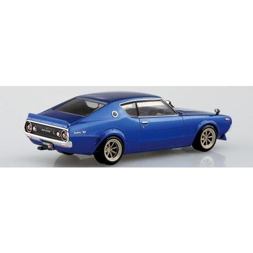 Aoshima Bunka Kyozai (AOSHIMA) 1/32 The Snap Kit Series Nissan C110 Skyline GT-R Custom (Metallic Blue) Pre-Colored Plastic Model No. 18-SP4