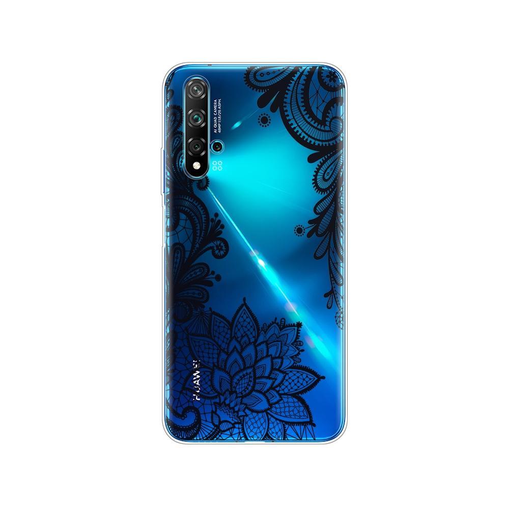 Dla Huawei Nova 5T Case miękka TPU tylna silikonowa obudowa telefonu dla Nova5T 5 T YAL-L21 6.26 ''fundas coque zderzak