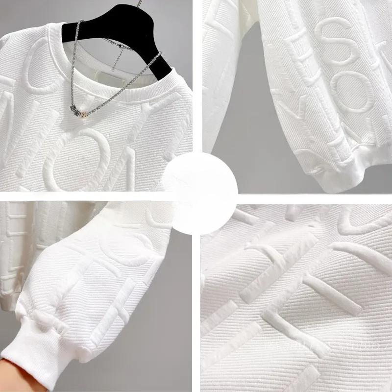 Spring and Autumn Pullover Sweater Women's Loose Oversize Solid Color Jacket
