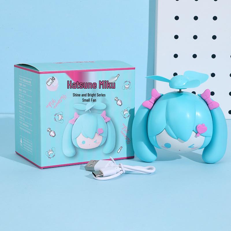 Hatsune Miku Authorized Mini USB Fan - Portable Electric Fan Gift for Women Hatsune Miku Shining Series Authorized