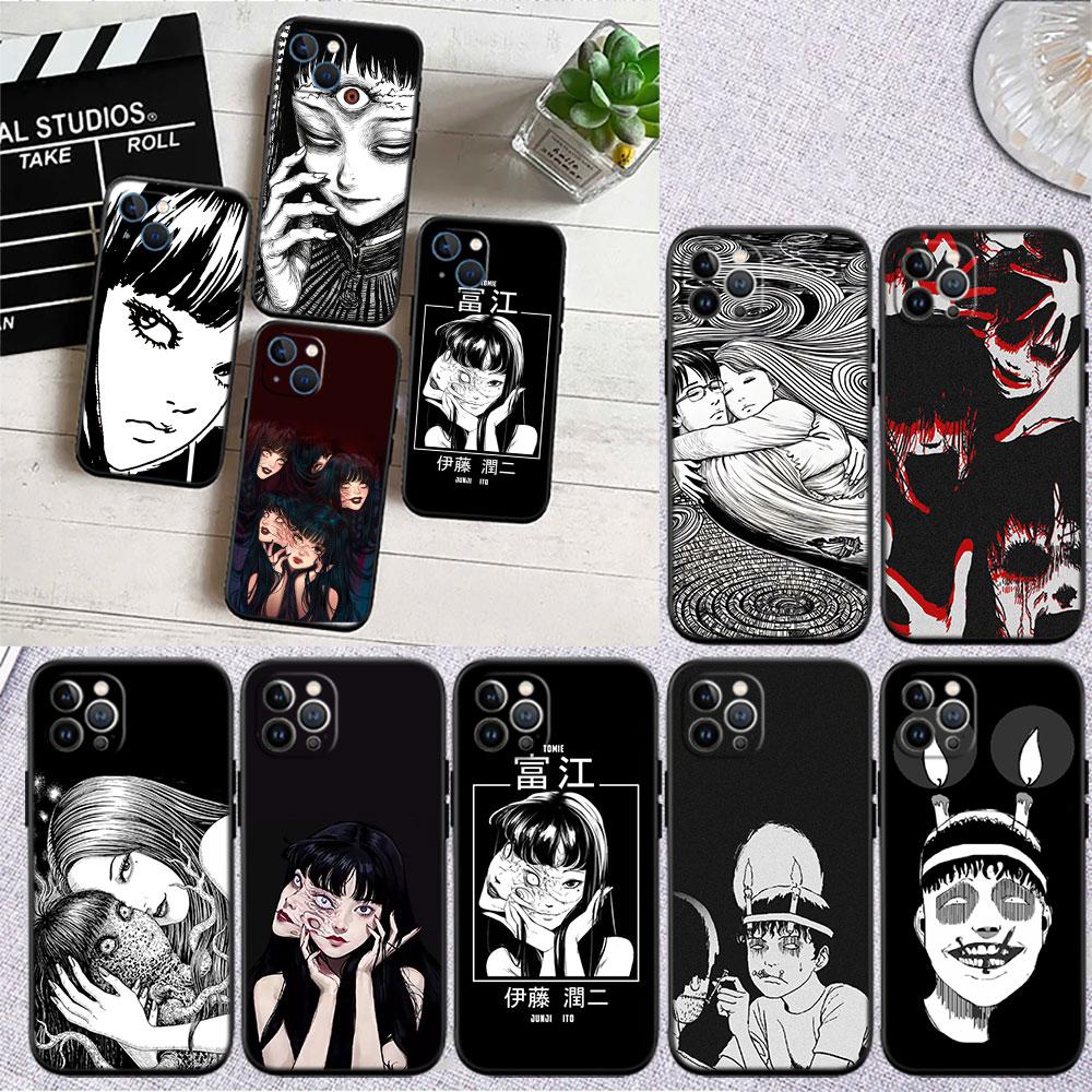 FM29 Junji Ito Tomie Soft Shell Phone Case for Redmi Note 10 11 12 Pro Max 10S 10C 10T 11A 11S 12S 12C