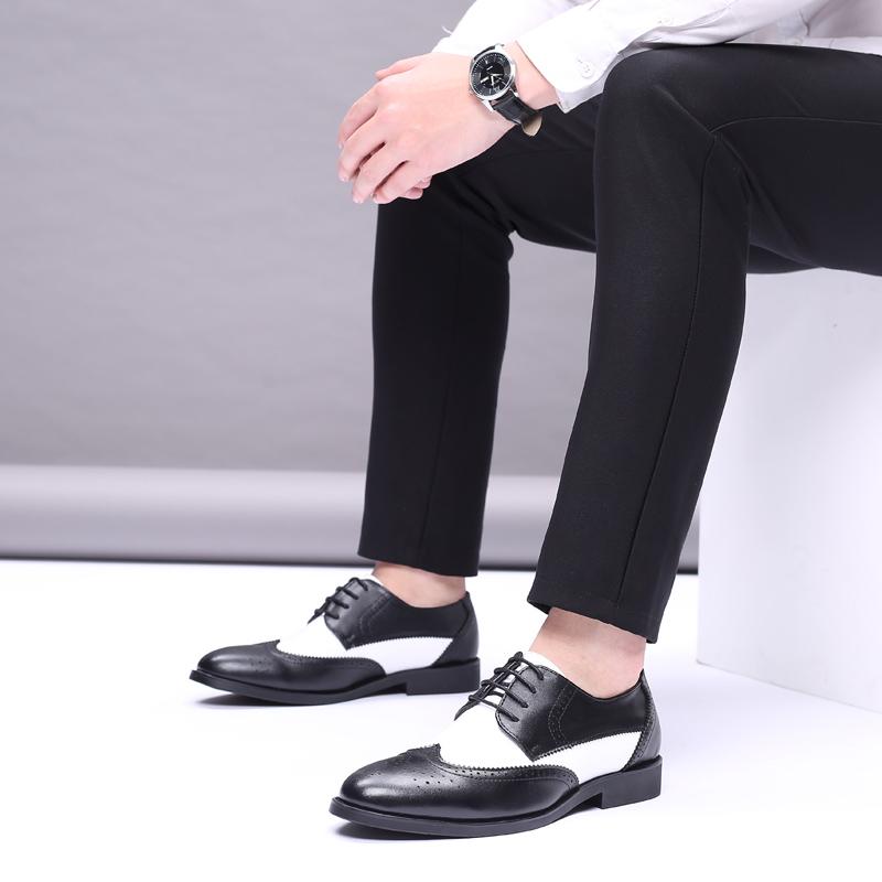 Vysoce kvalitní luxusní kožené pánské kožené boty Neformální kožené boty Velké pánské kožené boty 46,47