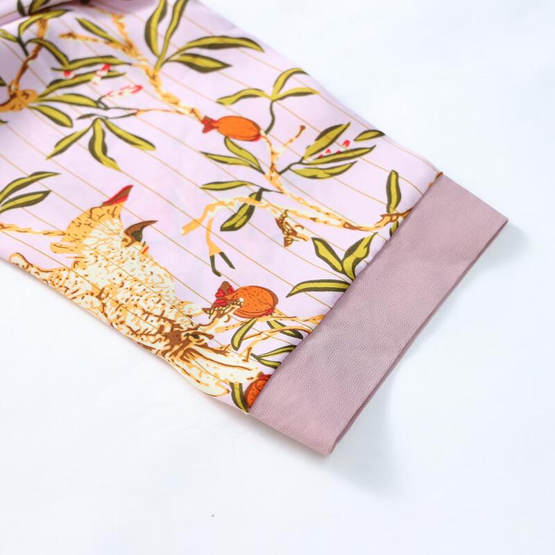 Pastime Floral Print Seven-Sleeve Top & Pants Set