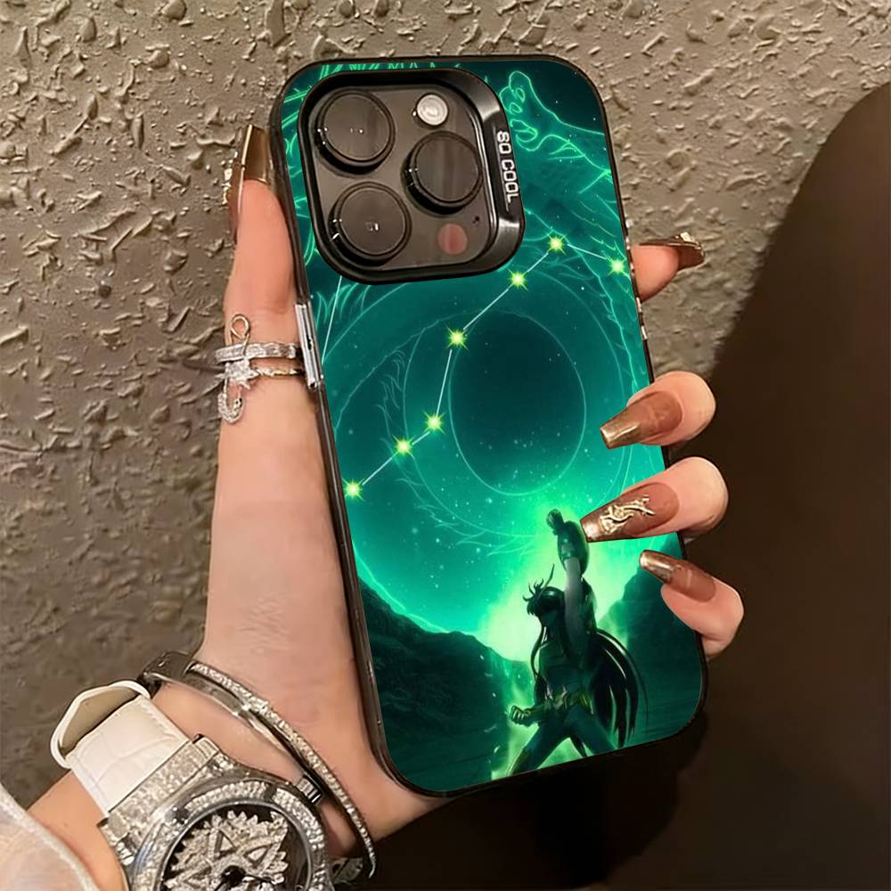 Saint S-Seiya K-Ritter Handyhülle Für iPhone 17,16,15,14,13,12,11 Plus,Pro Max,XS,Bunte Silberne Handyhülle Funda Cover