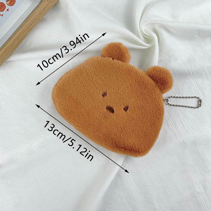 Kawaii Plush Cute Pencil Case Butter Bear Pencil Bag Kids School Home Stationery Box Korea Plush Bag Kids Gifts Toys Gifts