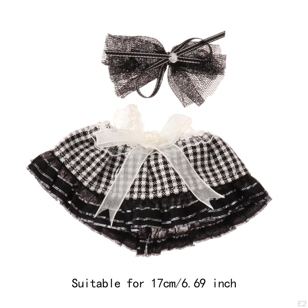 Doll Clothes for 17cm Plush Outifit Dress Photo Props,