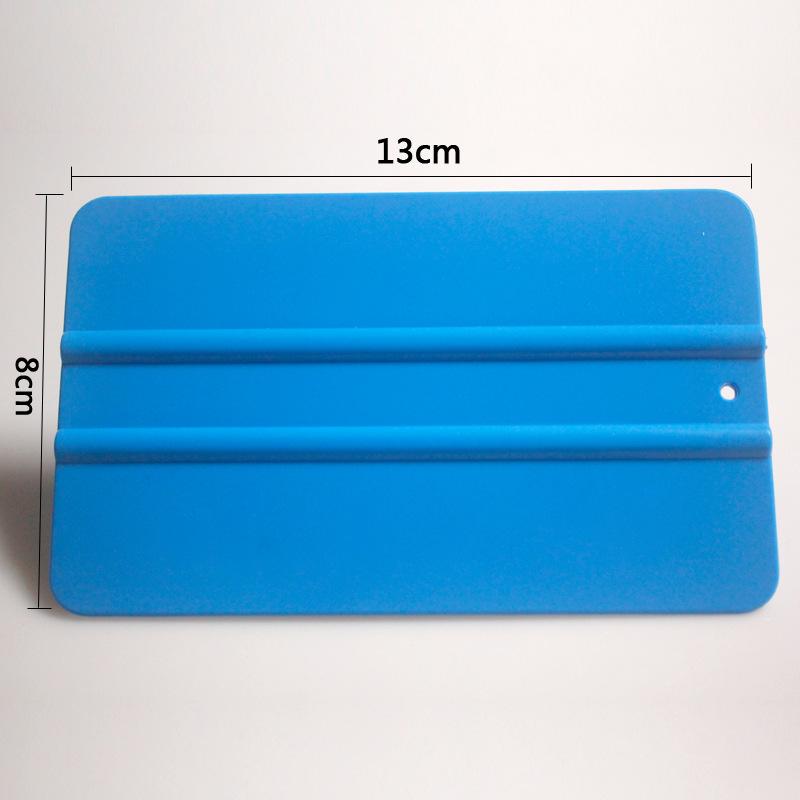 Color-Changing Protective Film Scraper with Replaceable Velvet Cloth for Car and Wallpaper Use
