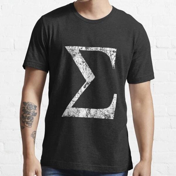 Sigma Greek Letter Symbol Grunge Style Best Gift Idea Essential T-Shirt S-3XL L