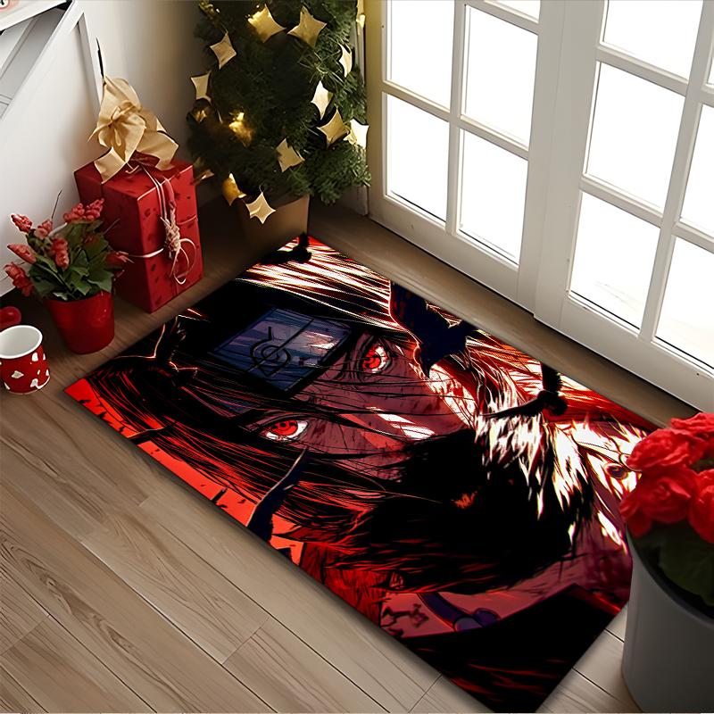 1 pièce de tapis de chaise imprimé Naruto pour utilisation à la maison, au bureau, tapis pour salon, cuisine, salle de jeux