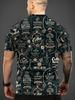 Coffee Beans Pattern Men's Round Neck T-Shirt | 3D Printed Casual Summer Top for Outdoor Activities & Fitness | Stylish and Breathable Design Perfect