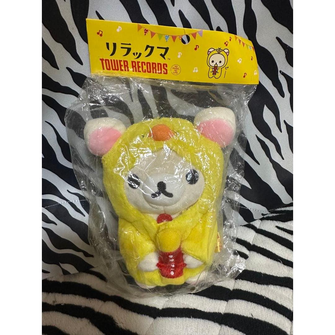 Rilakkuma x TOWER RECORDS collaboration Korilakkuma stuffed toy