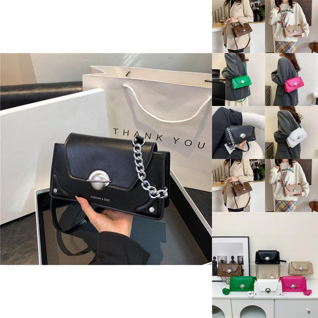 Stylish Pu Small Shoulder Bag For Women In Black White And Khaki Perfect For Daily Use