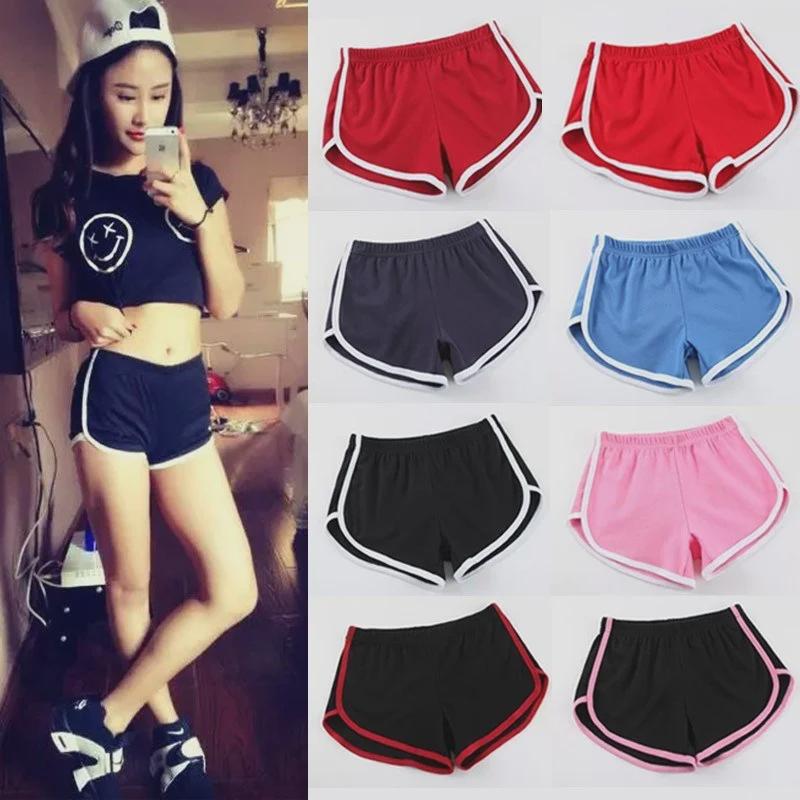 High-Waist Casual Red Lantern Shorts