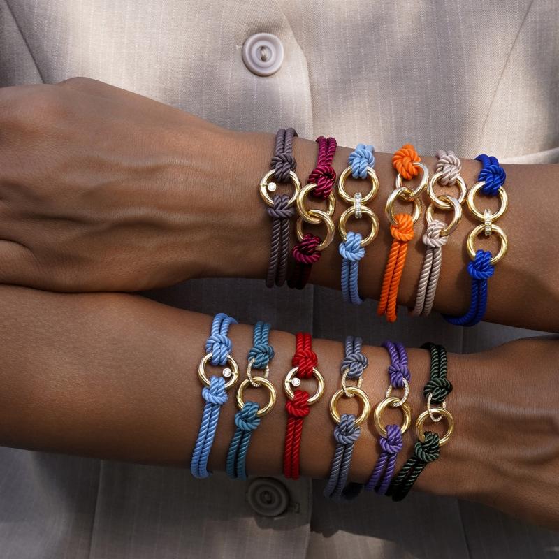 Bracelet Braided Titanium Steel Bracelet Horseshoe Buckle Stainless Steel Jewelry Adjustable Bracelet Bracelet