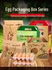 Custom Egg Cardboard Gift Box - Holds 30, 60, or 100 Eggs - Festive Packaging for Holidays