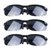 3 Pcs Polarized Sunglasses Color Changing Grey Polarized Sports Sunglasses for Men Baseball Cycling Running Motorcycle