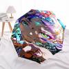 1pc Outdoor Umbrella with Fantasy Girl and Flowers Design - Automatic Opening/Closing, Portable 3-Fold Design, 8-Rib Iron Frame, Perfect Gift for