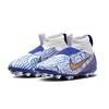 Nike Mercurial Superfly 9 Jr Zoom Assassin 15 Academy CR7 AG Artificial Ground Cushioning Mid-Top Soccer Shoes Kids Soccer Shoes Blue White DQ5322-182