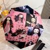Japanese-style cartoon Demon Slayer Kamado Tanjiro & Kamado Nezuko umbrella including home travel and outdoor activities Multi functional umbrella 14