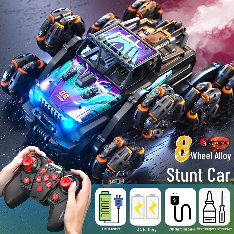 

Шестиколесный внедорожный дрифт-радиомобиль с датчиком жестов, трюковыми и гоночными возможностями Deluxe Three Batteries