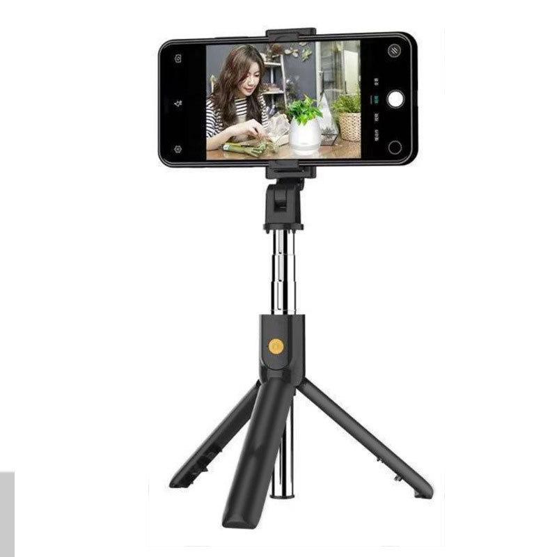 Wireless Selfie Stick Tripods Stand Foldable Monopod With Bluetooth Remote Control For Smart Phone Balance Steady Shooting Live