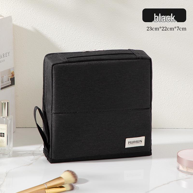 

Large Capacity Women s Makeup Bag: Travel Organizer with Handheld Design and Wet/Dry Separation