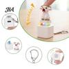 Finger Clicker with LED Light 1/2Pcs Animal Keyboard Fidget Keychain, Rechargeable Goat Cat Button Toy Sound, Push Decompression