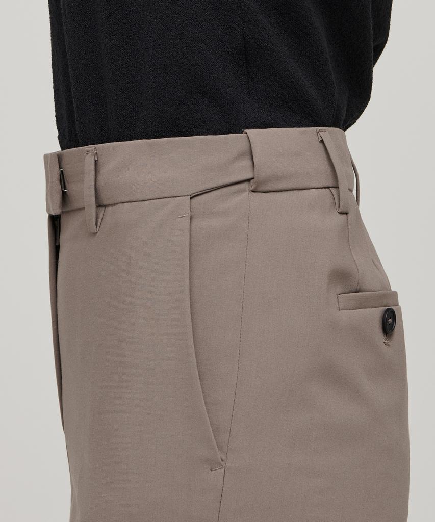 MUSINSA STANDARD WOMAN [Cooltandard] Women'S Slim Straight Hidden Banding Slacks [Dusty Beige]
