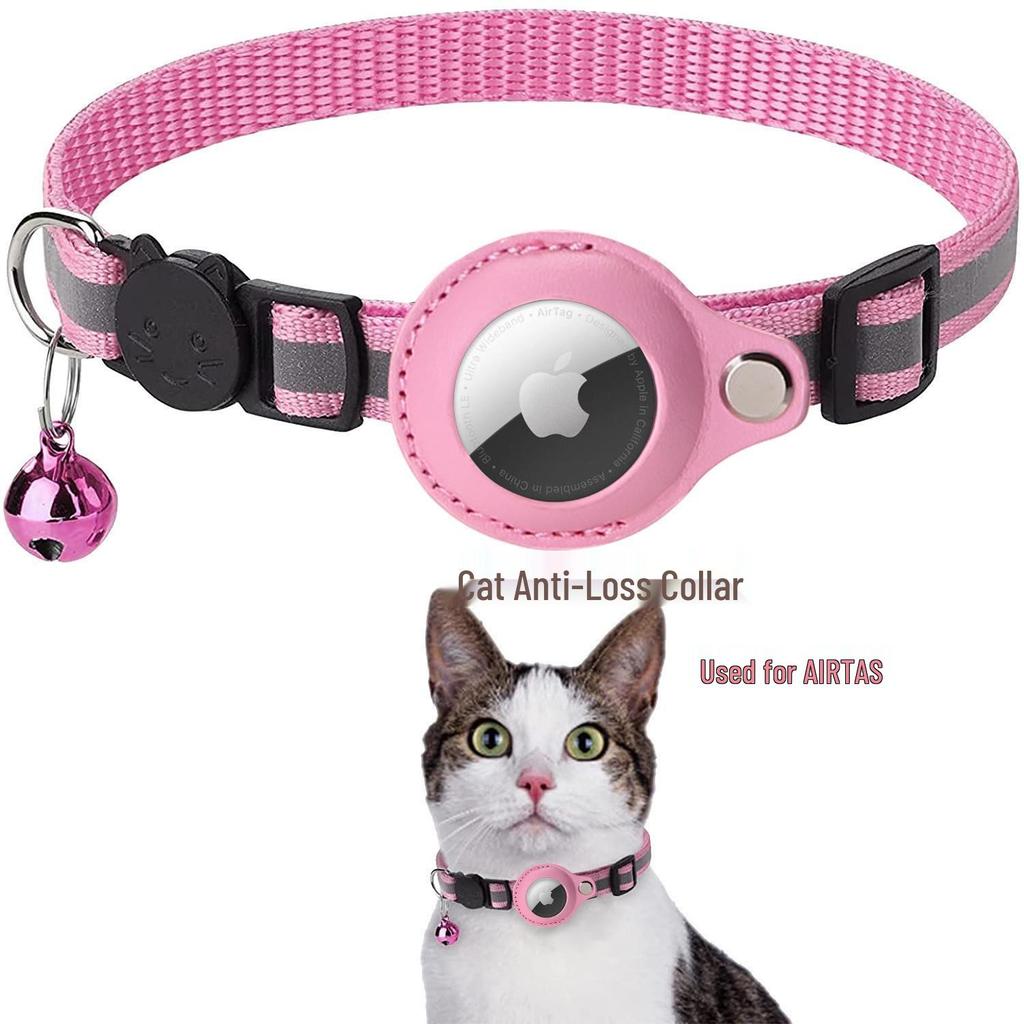 Apple AirTag Obojek pro domácí mazlíčky: Reflexní, Proti ztrátě, Ochranný se zvonkem pro kočky.